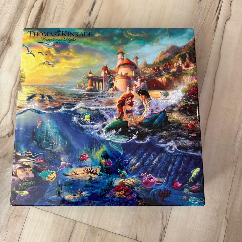 Thomas Kinkade Little Mermaid with Ariel and Eric Puzzel
